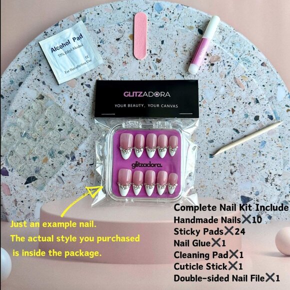 GlitzAdora (2) Nails Black Pink Star & Stellar Silhouette - Picture 5 of 12